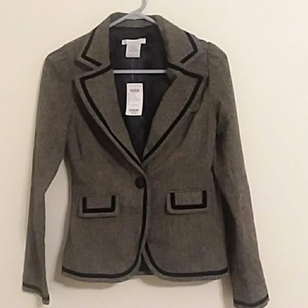 Charlotte Russe small (s) tweed boyfriend jacket